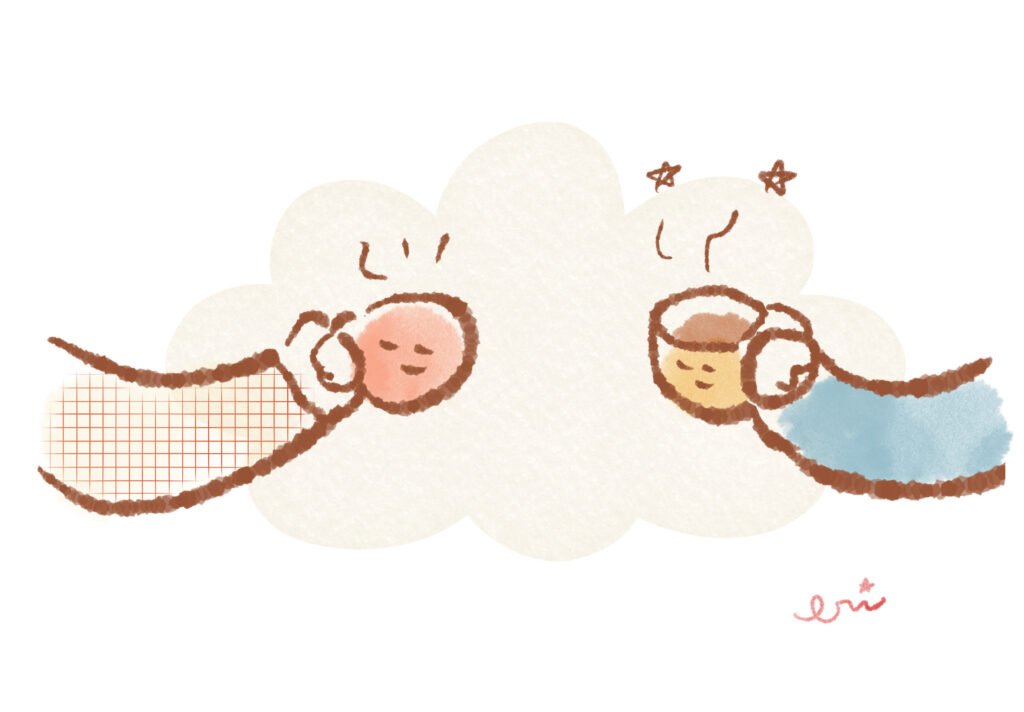 星七えりエッセイ「在りたい自分と、伝える勇気のちょうどいいところ。」のイラスト